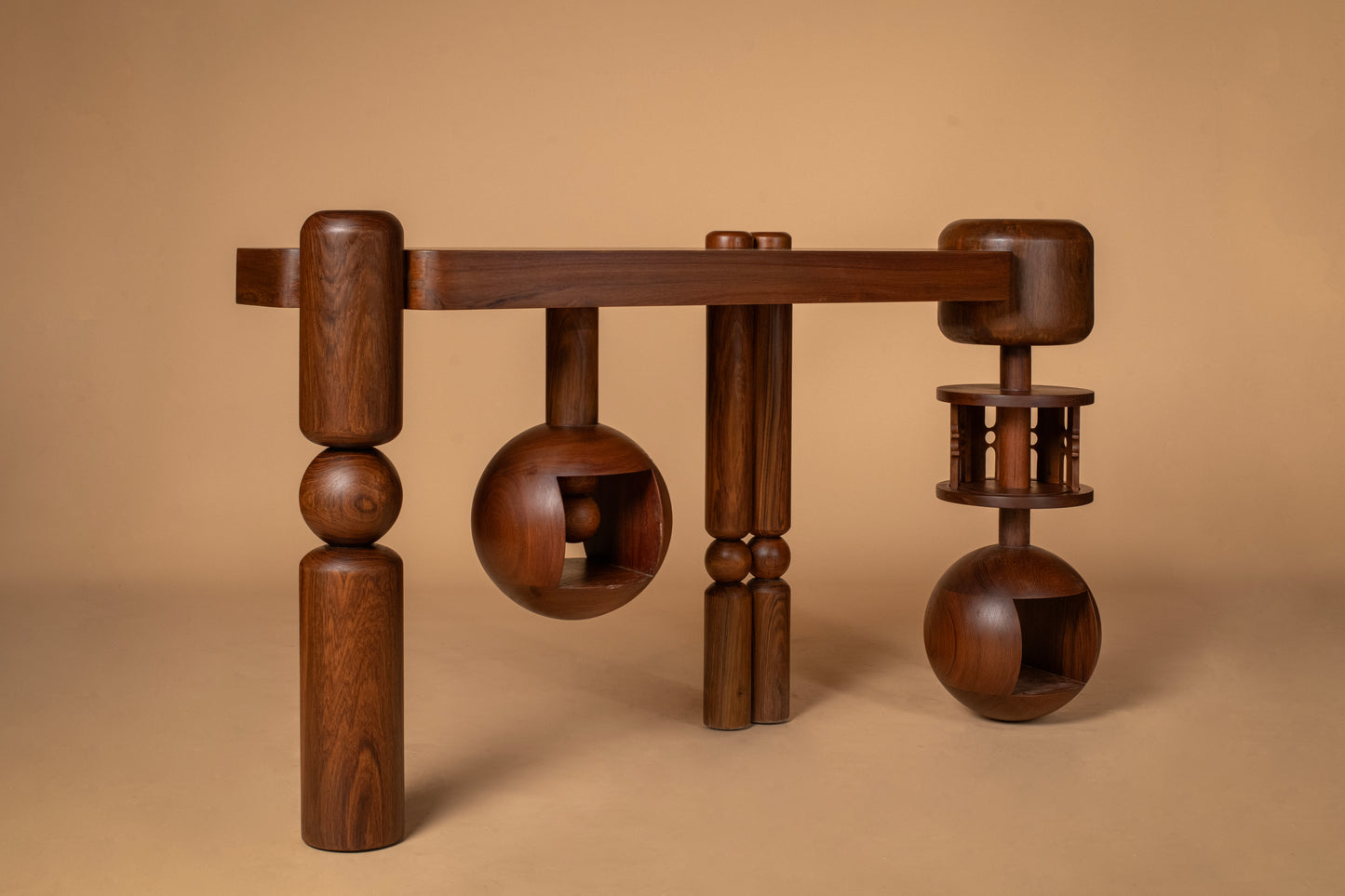 Dash & Dot Console Teak Wood